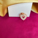 Mahavir Ad Stone Rose Gold Plated Pendant