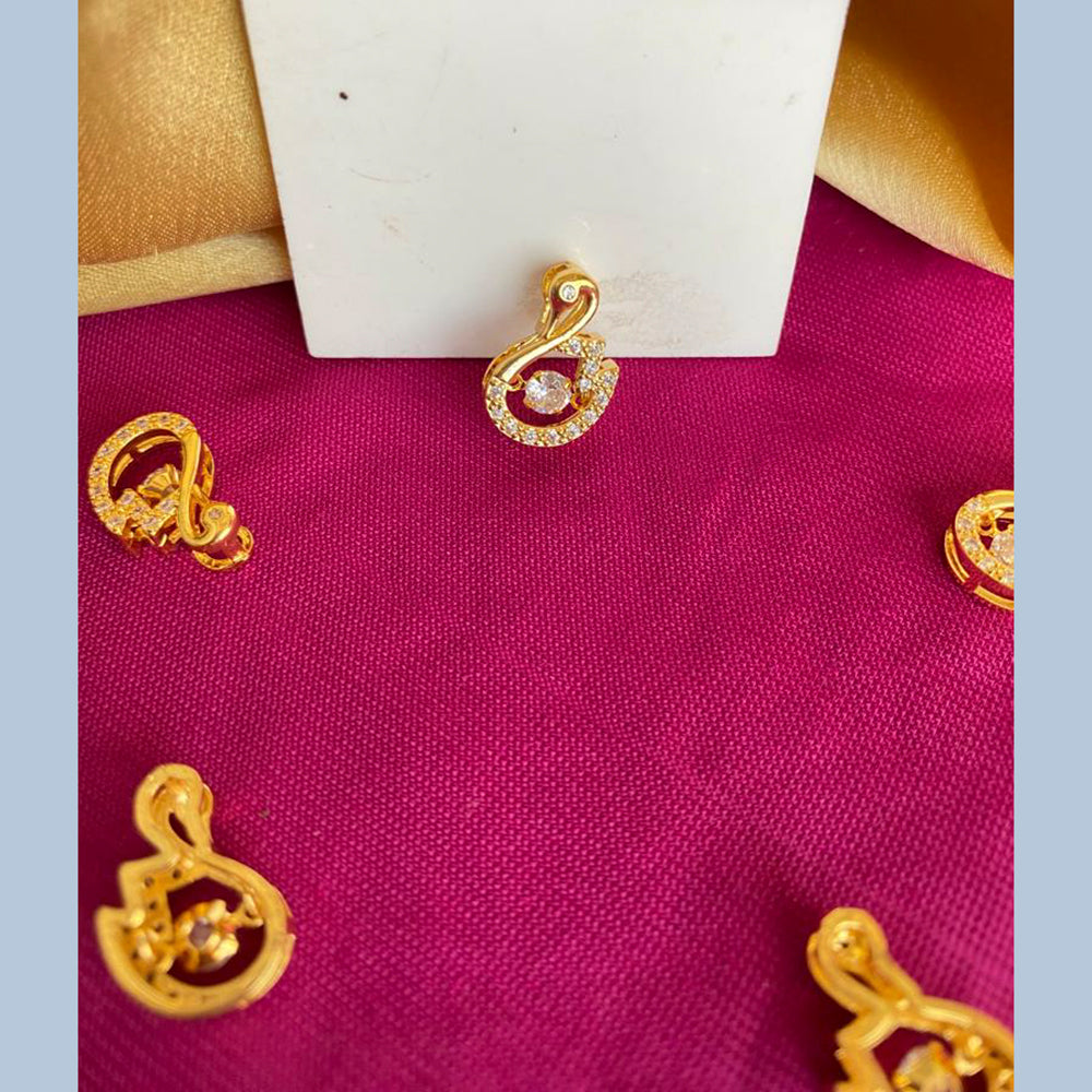 Mahavir Ad Stone Gold Plated Pendant