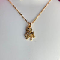 Mahavir Ad Stone Gold Plated Chain Pendant