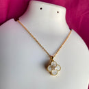 Mahavir Ad Stone Gold Plated Revolving Chain Pendant