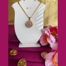 Mahavir Ad Stone Gold Plated Revolving Chain Pendant
