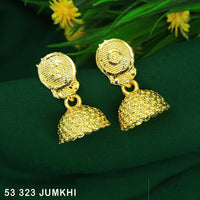 Mahavir Gold Plated Jhumki Earrings