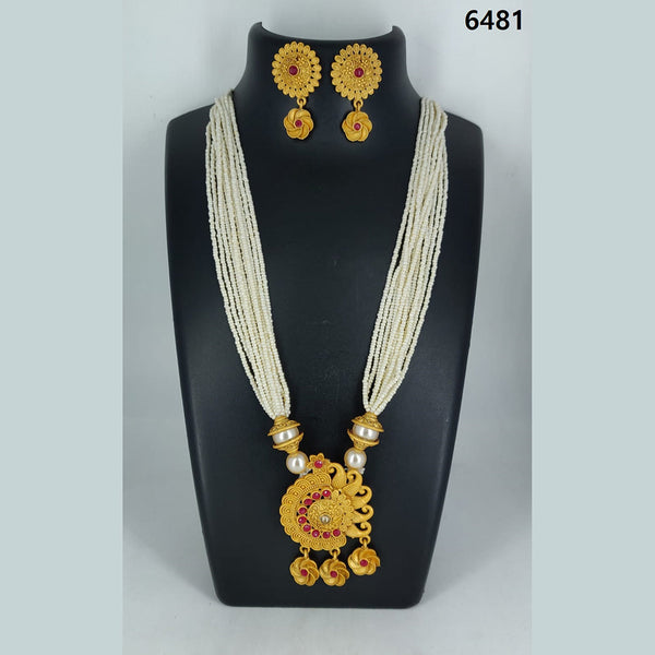 Corbeda Fashion Gold Plated Assorted Color Long Necklace set