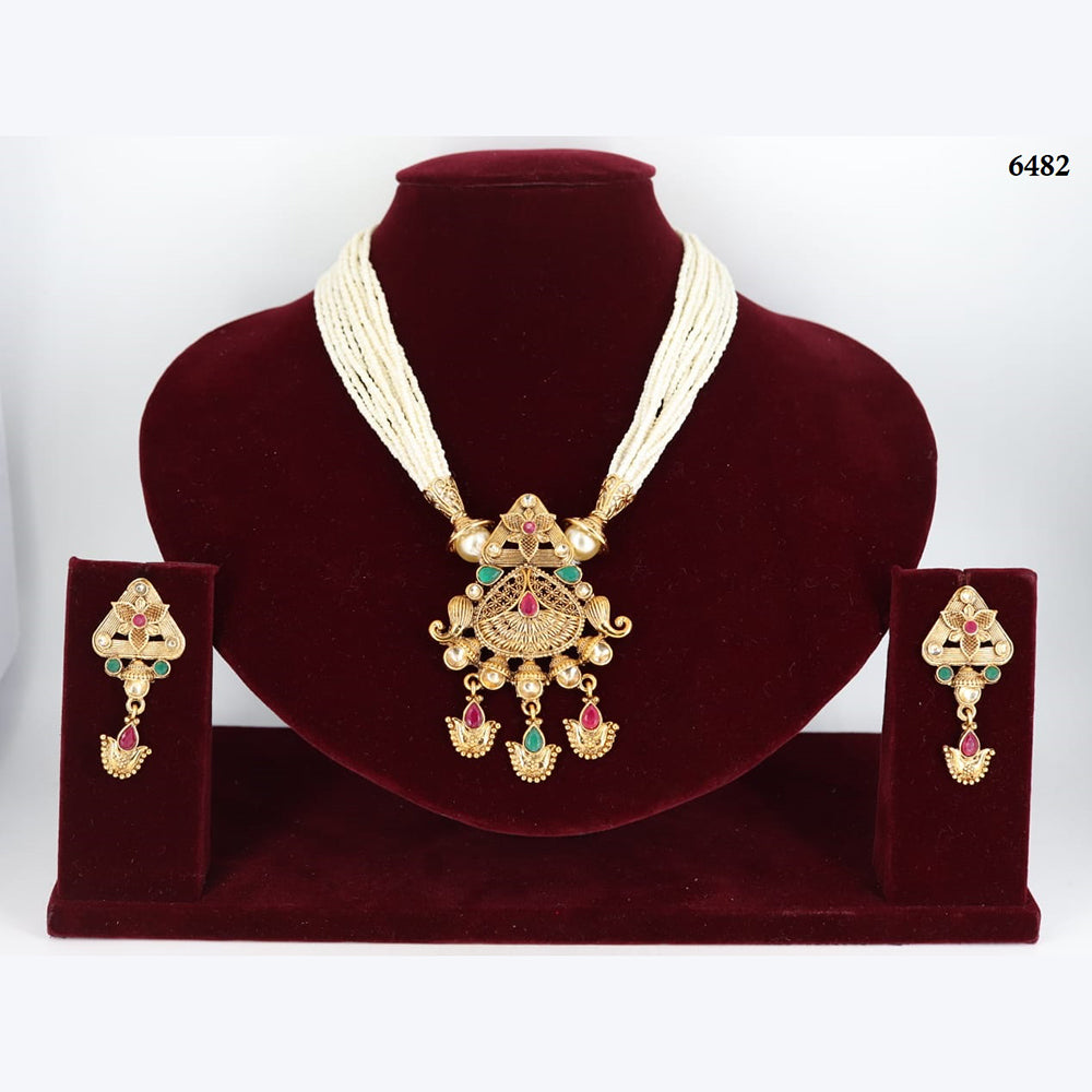 Corbeda Fashion Gold Plated Assorted Color Long Necklace set