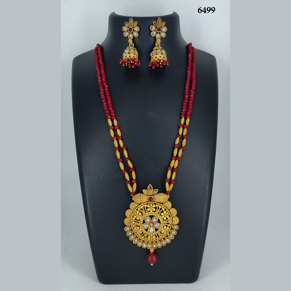 Corbeda Fashion Gold Plated Assorted Color Long Necklace set
