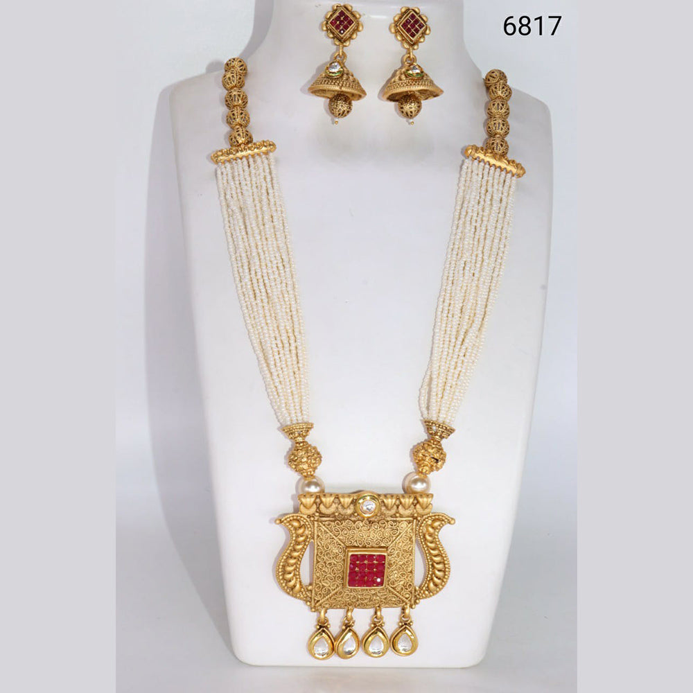 Corbeda Fashion Gold Plated Assorted Color Long Necklace set