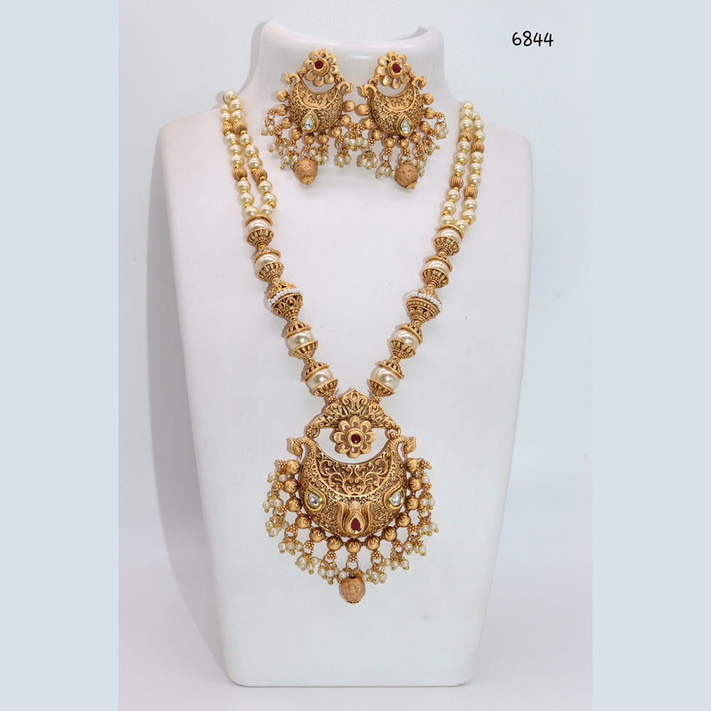 Corbeda Fashion Gold Plated Assorted Color Long Necklace set