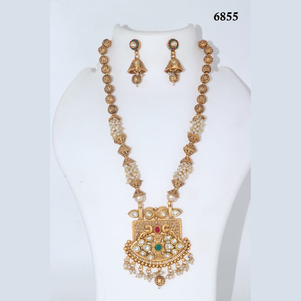 Corbeda Fashion Gold Plated Assorted Color Long Necklace set