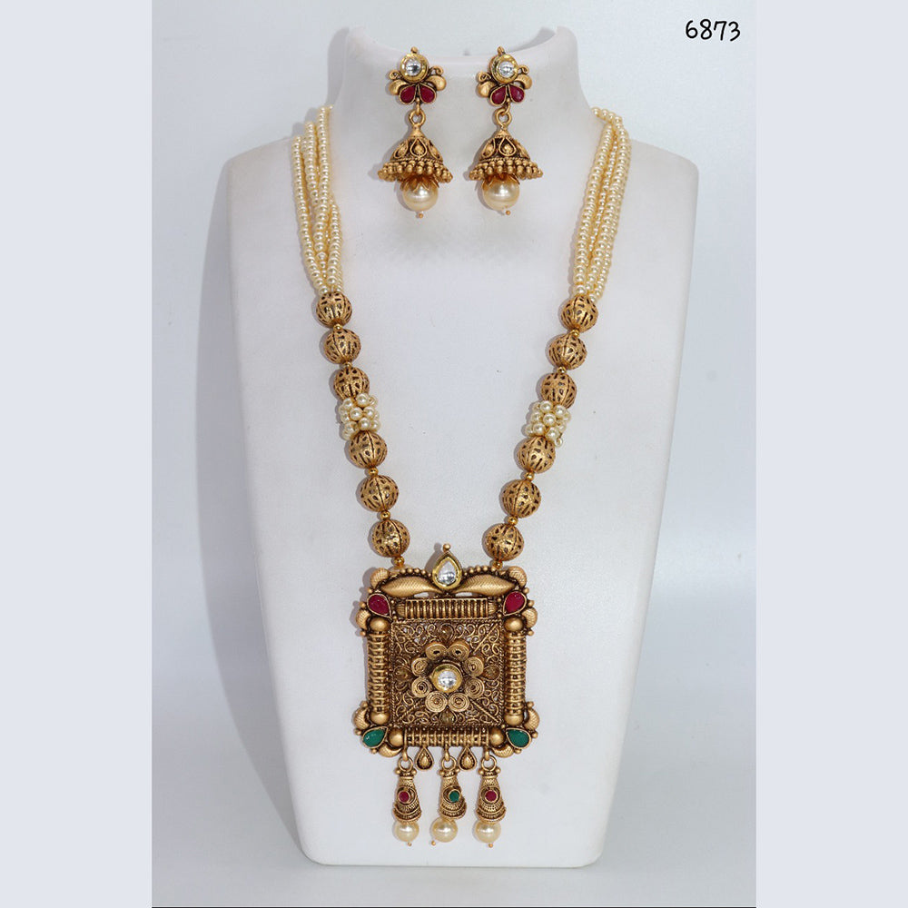Corbeda Fashion Gold Plated Assorted Color Long Necklace set