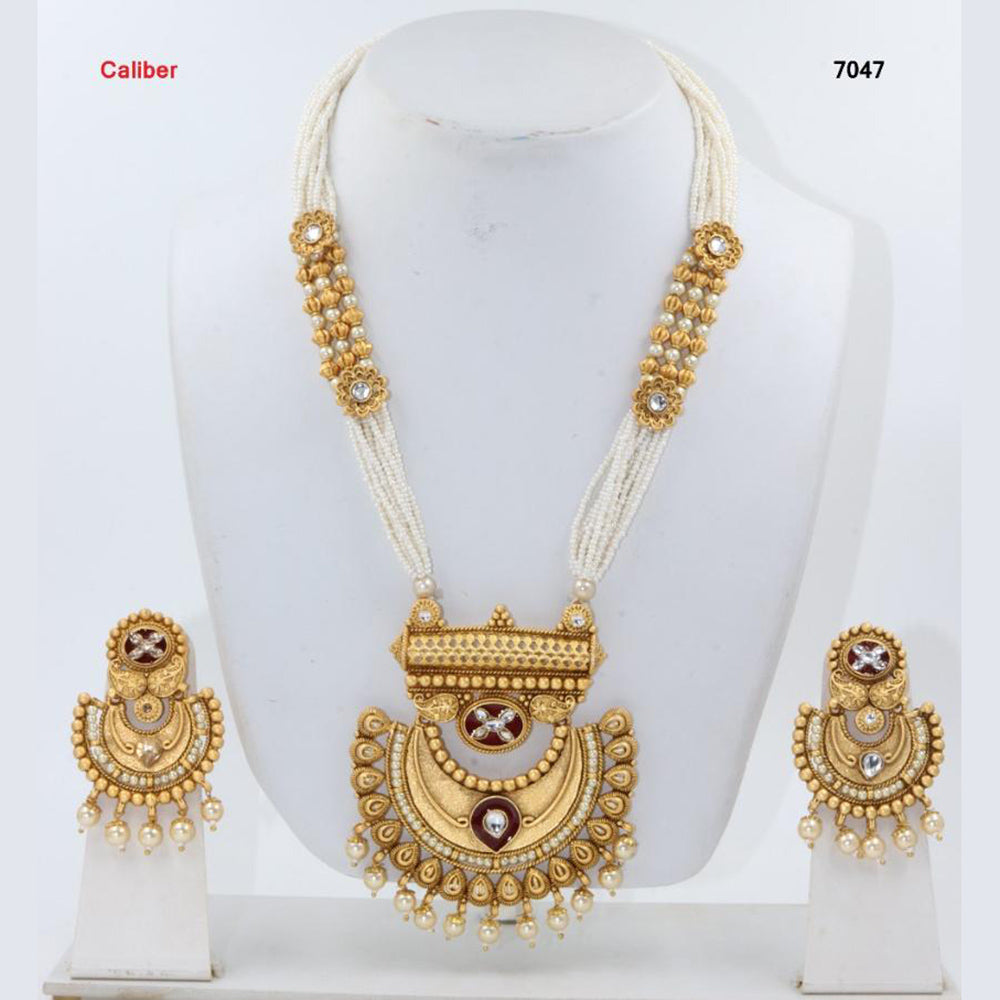 Corbeda Fashion Gold Plated Assorted Color Long Necklace set