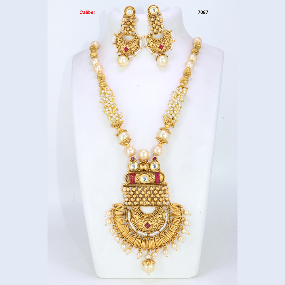 Corbeda Fashion Gold Plated Assorted Color Long Necklace set