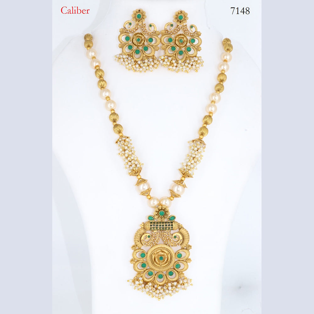Corbeda Fashion Gold Plated Assorted Color Long Necklace set