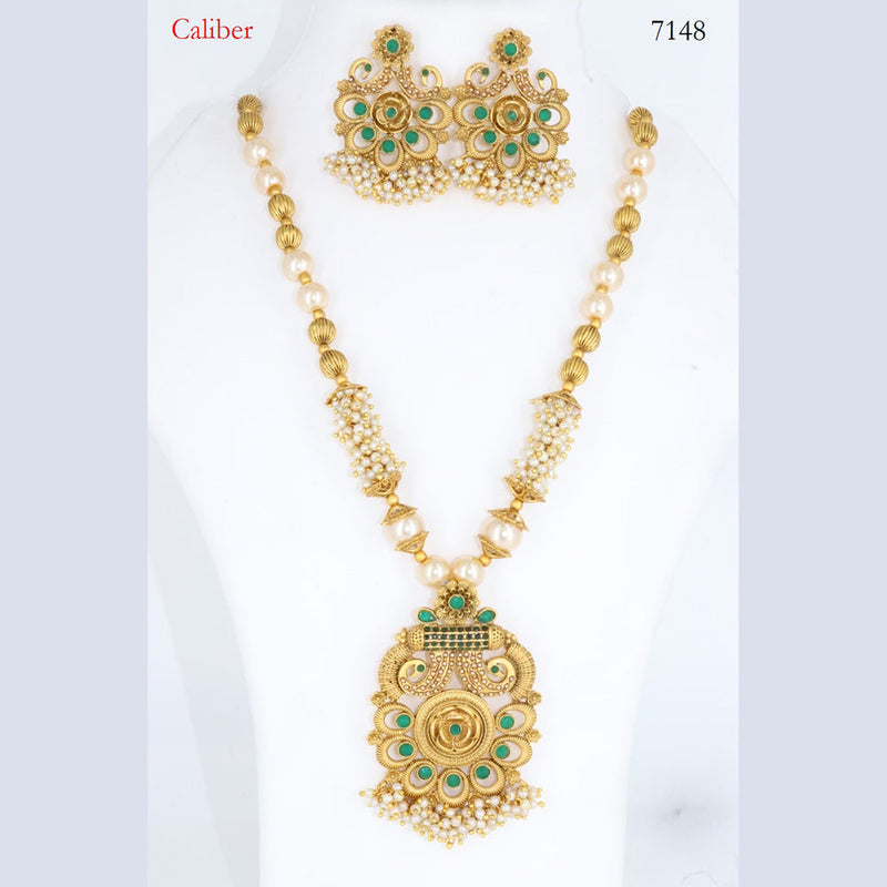 Corbeda Fashion Gold Plated Assorted Color Long Necklace set