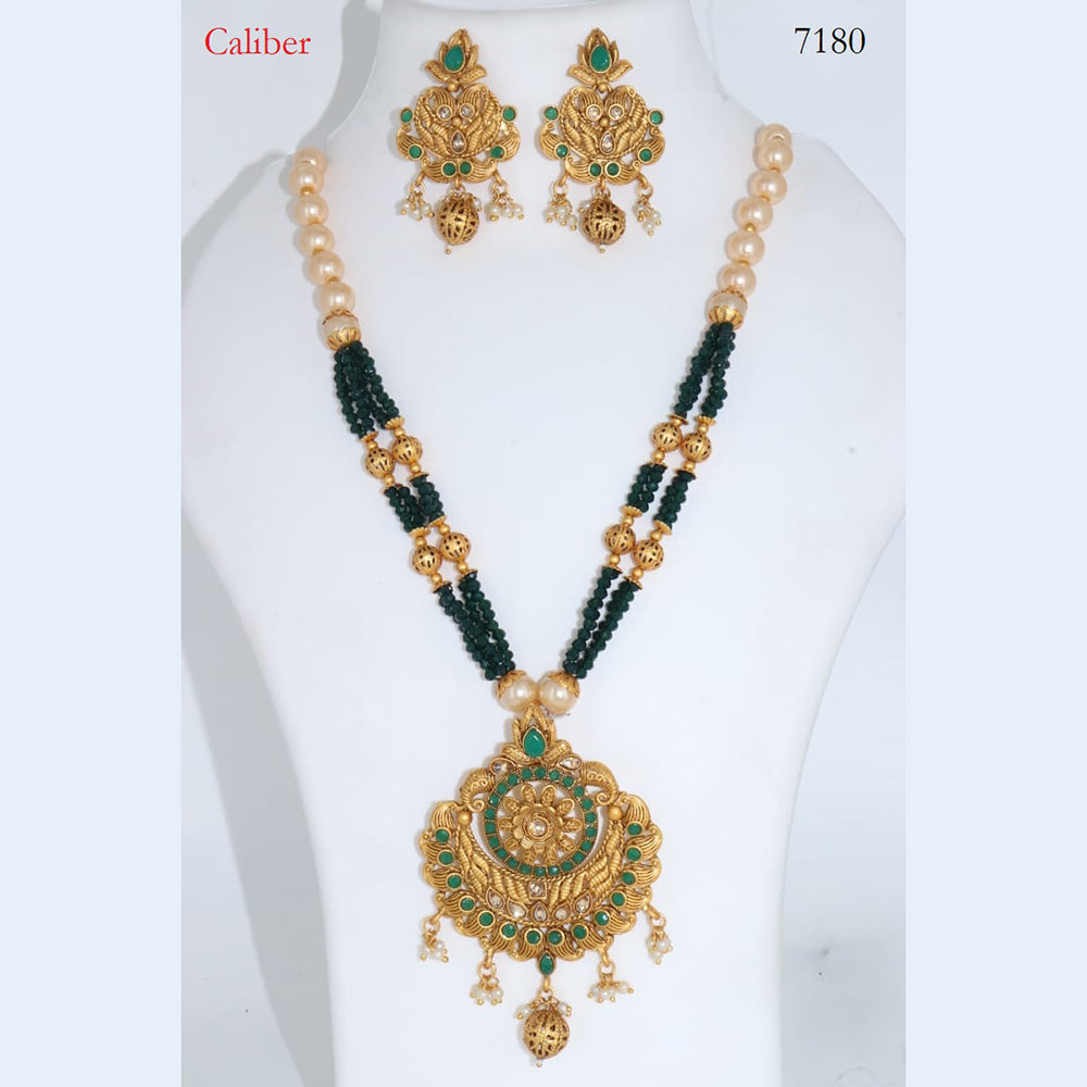 Corbeda Fashion Gold Plated Assorted Color Long Necklace set