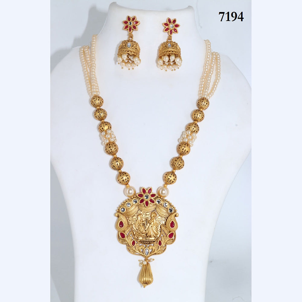 Corbeda Fashion Gold Plated Assorted Color Long Necklace set