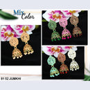 Mahavir Gold Plated Jhumki Earrings