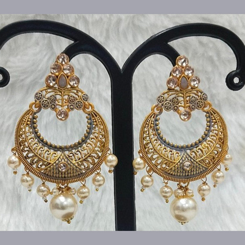 Infinity Jewels Gold Plated Dangler Earrings