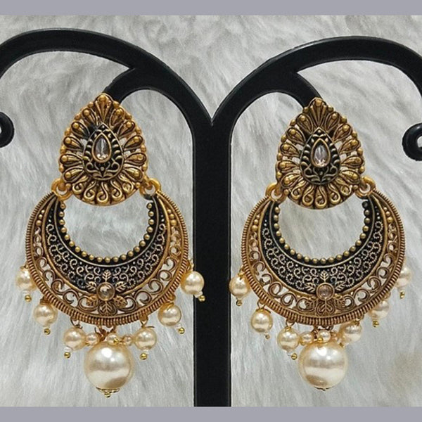 Infinity Jewels Gold Plated Dangler Earrings