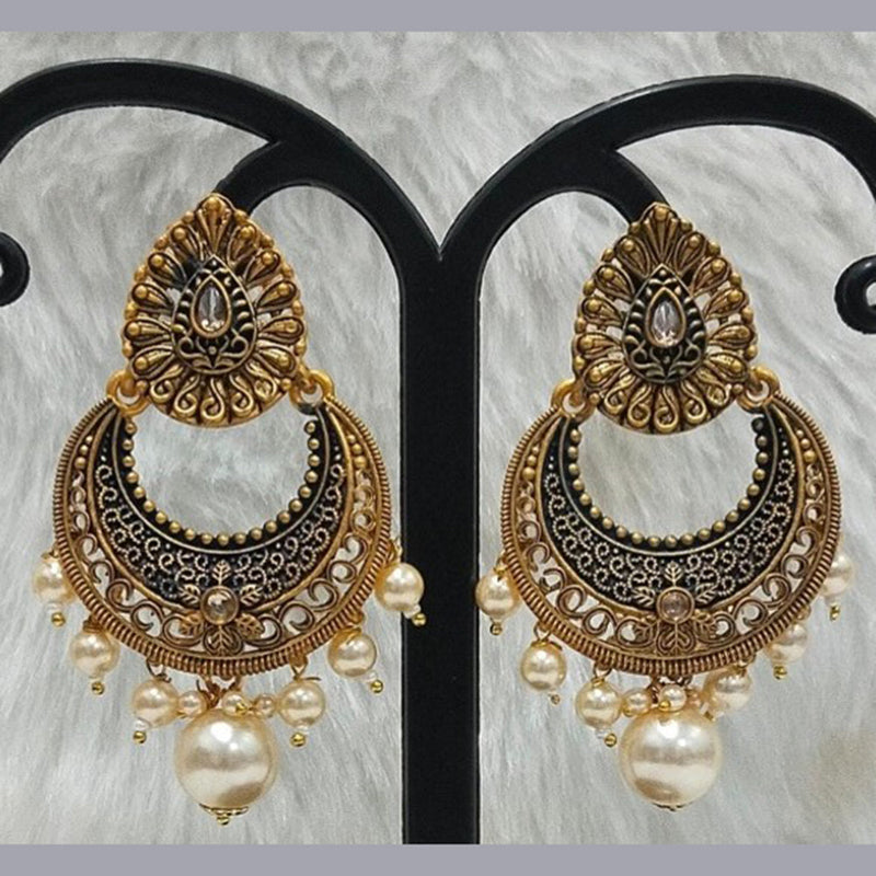 Infinity Jewels Gold Plated Dangler Earrings