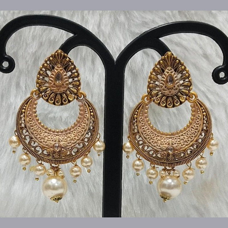 Infinity Jewels Gold Plated Dangler Earrings