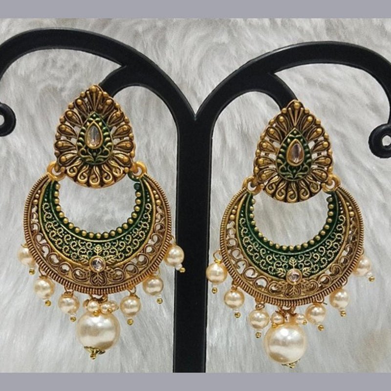 Infinity Jewels Gold Plated Dangler Earrings