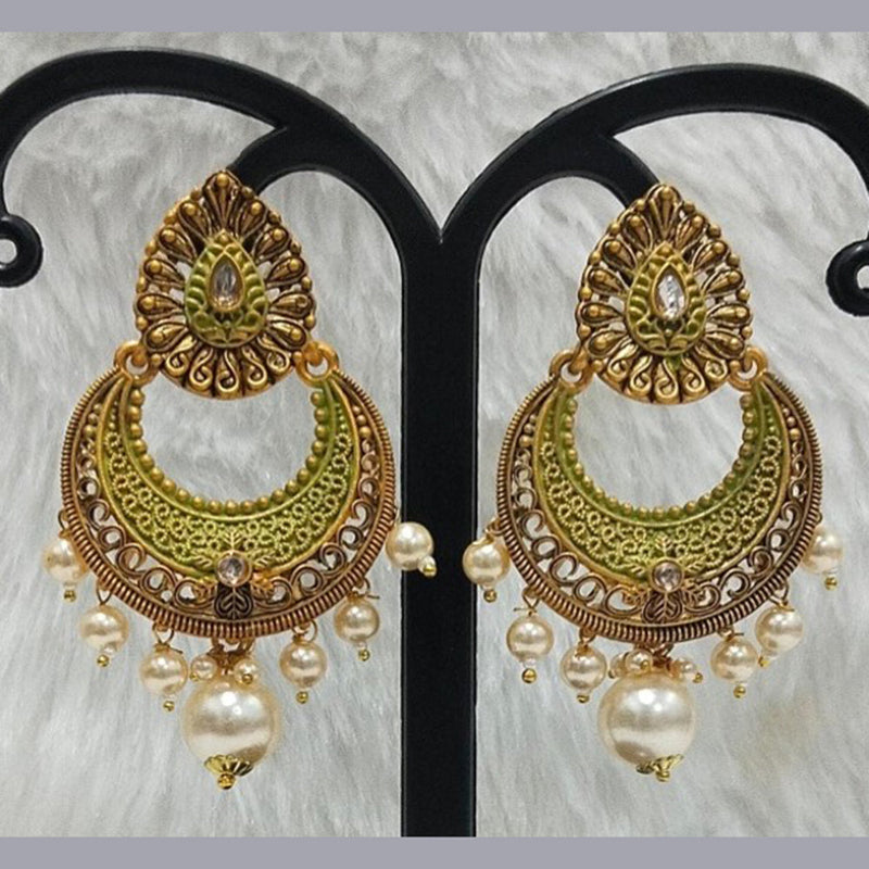 Infinity Jewels Gold Plated Dangler Earrings