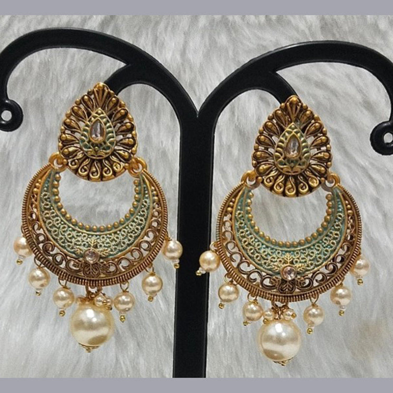 Infinity Jewels Gold Plated Dangler Earrings