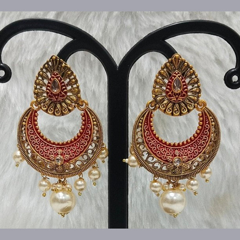 Infinity Jewels Gold Plated Dangler Earrings