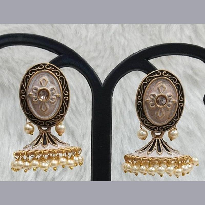 Infinity Jewels Gold Plated Jhumki Earrings