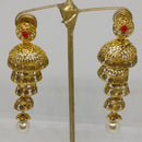 Midas Touch Gold Plated Austrian Stone Jhumki Earrings