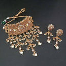 Real Creation AD Stone Choker Copper Necklace Set