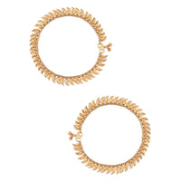 Etnico Traditional Gold Plated Payal Anklet For Girls & Women (A048FL)