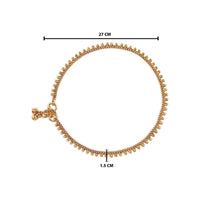 Etnico Traditional Gold Plated Payal Anklet For Girls & Women (A049FL)