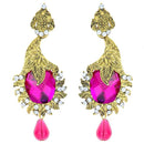 The99Jewel Austrian Stone Drop Gold Plated Pack Of 6 Dangler Earring