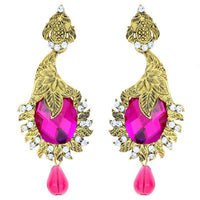 The99Jewel Austrian Stone Drop Gold Plated Pack Of 6 Dangler Earring