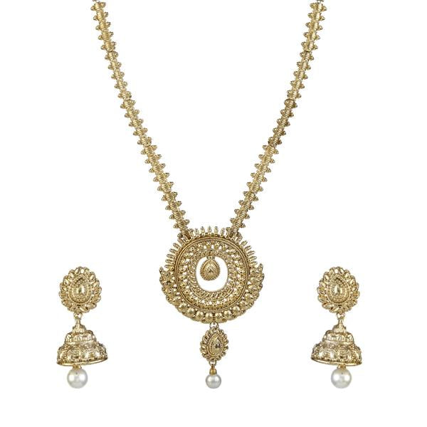 Kriaa Gold Plated Traditional Necklace Set