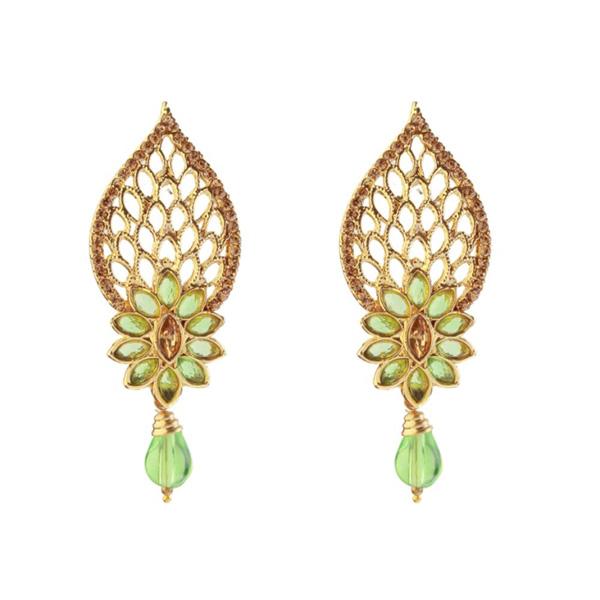 Kriaa Austrian Stone Gold Plated Chandbali Earring - 1307009C