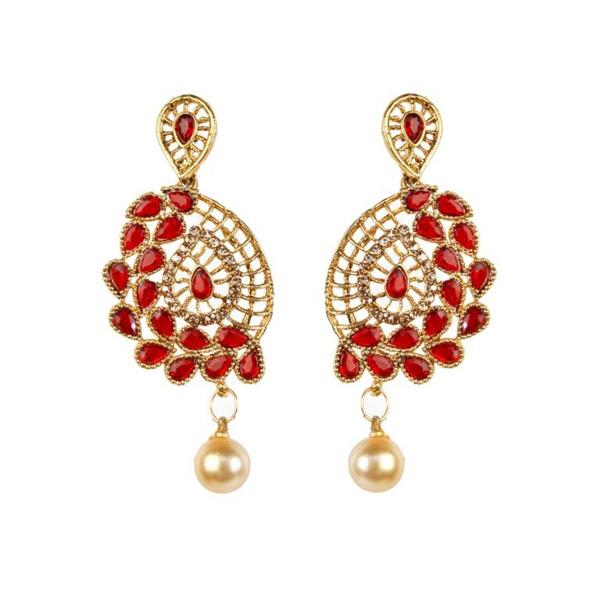 Kriaa kundan And Stone Gold Plated Dangler Earring - 1307413C