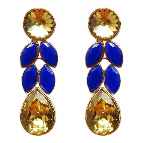 Kriaa Resin Stone Gold Plated Dangler Earring - 1311401E