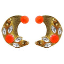 Kriaa Resin Stone Gold Plated Stud Earring - 1311406A