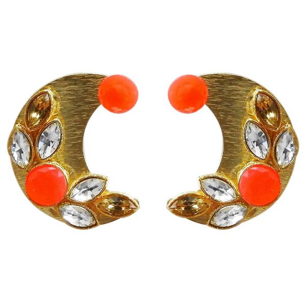 Kriaa Resin Stone Gold Plated Stud Earring - 1311406A
