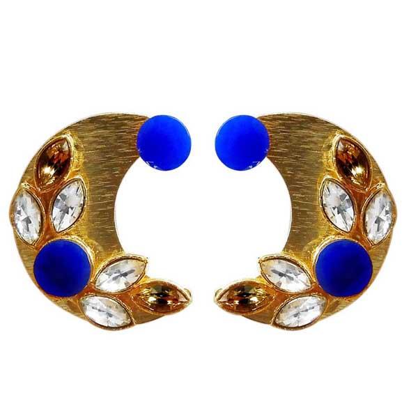 Kriaa Resin Stone Gold Plated Stud Earring - 1311406D