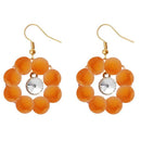 Kriaa Gold Plated Resin Stone Dangler Earring - 1311412C