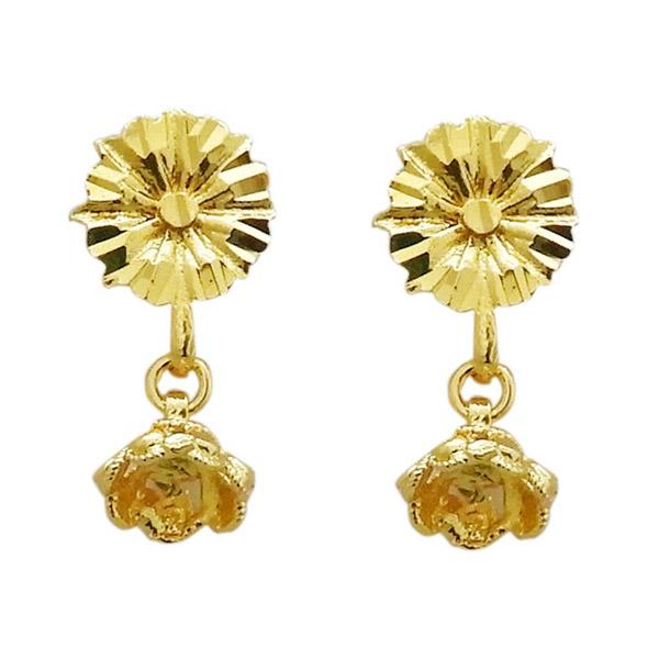 Kriaa Gold Plated Zinc Alloy Dangler Earring - 1311711