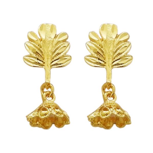 Kriaa Gold Plated Zinc Alloy Dangler Earring - 1311713