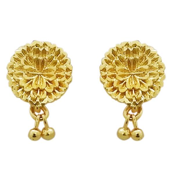 Kriaa Gold Plated Zinc Alloy Stud Earring - 1311719