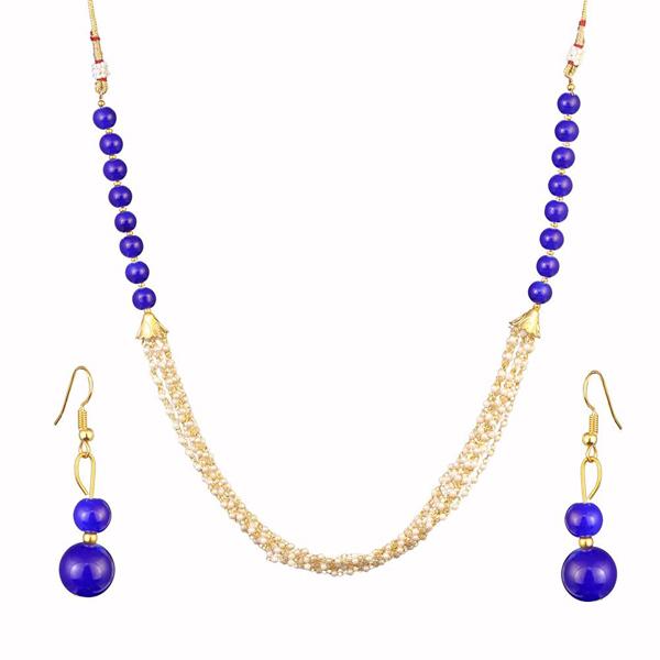 Kriaa Zinc Alloy Gold Plated Beads Necklace Set - 2800320F