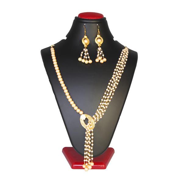 Kriaa Zinc Alloy Gold Plated Beads Necklace Set - 2800321E