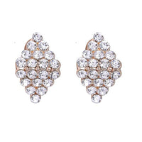 Kriaa Gold Plated Austrian Stone Assorted Stud Earrings - 1310704A