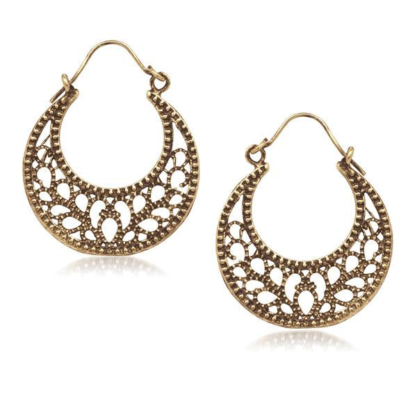 Urthn Antique Gold Plated Chandbali Earrings - 1304711